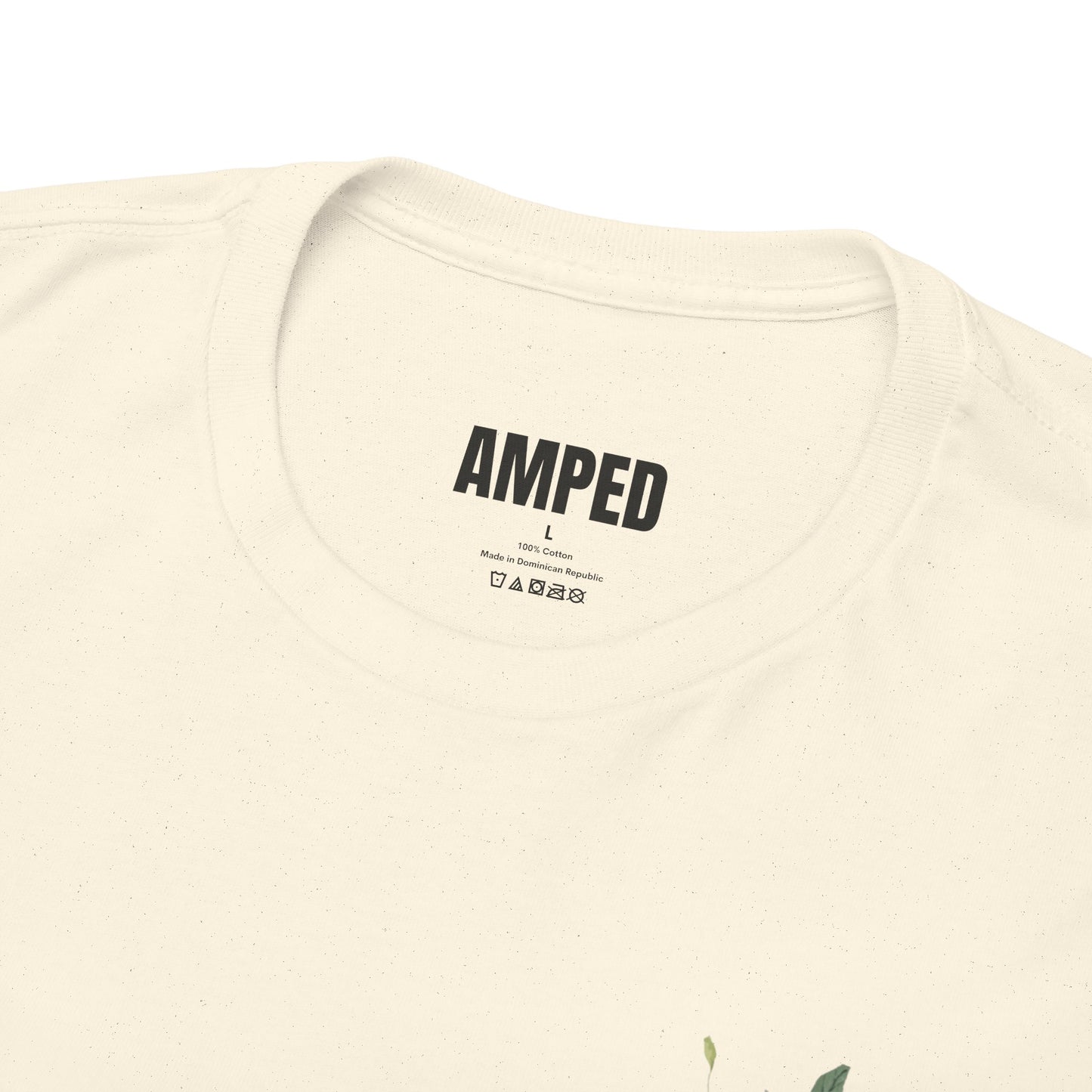 STAY AMPED Floral Tee – Pink on Cream