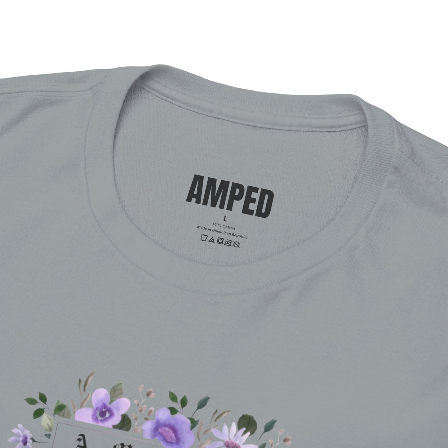 AMPED Vertical Bloom Tee - Gravel