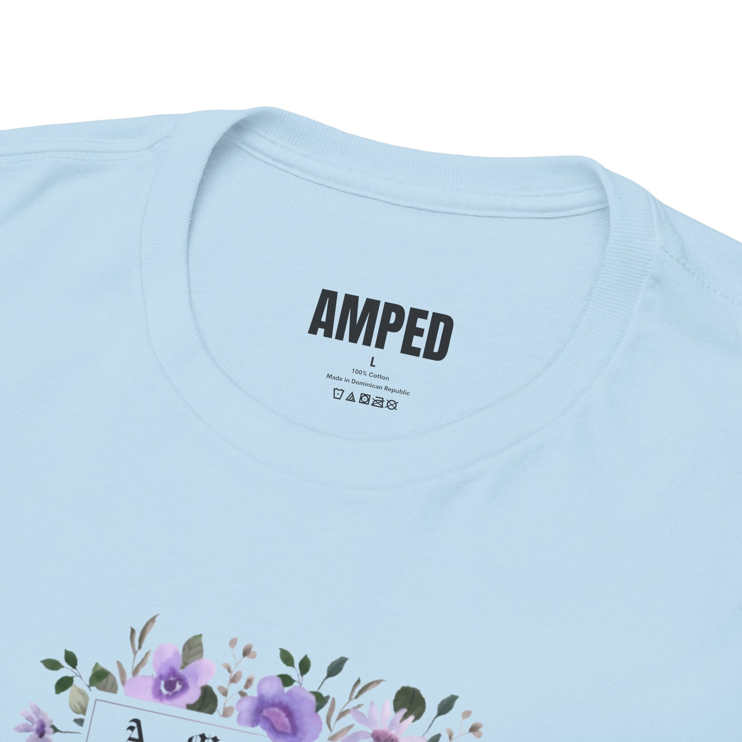 BLOOM Canvas Tee - Light Blue