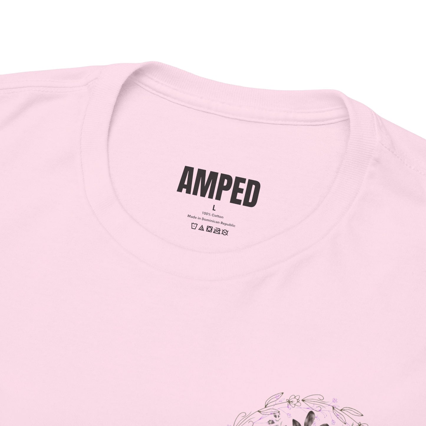 BLOOM Wreath Tee - Light Pink