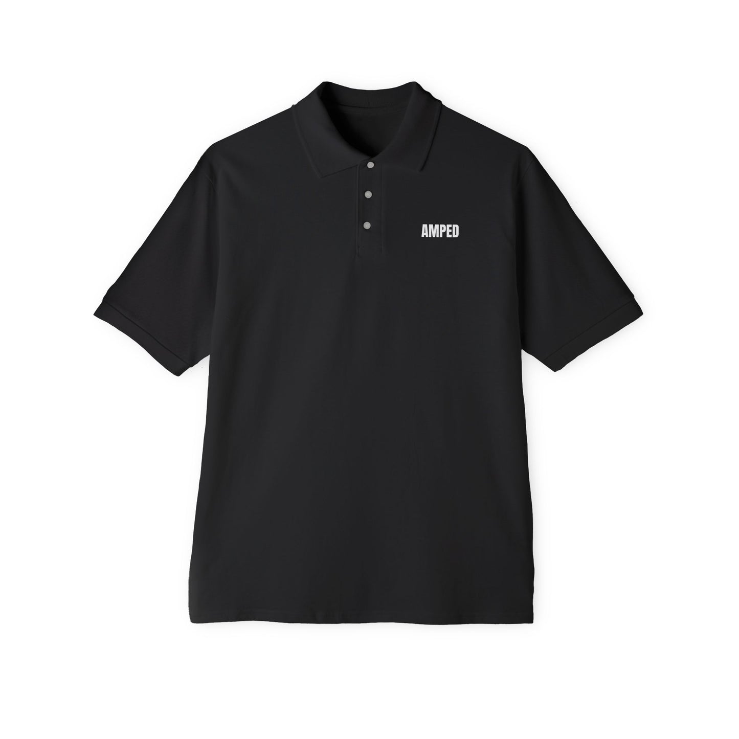 AMPED Logo Polo – Premium Pique