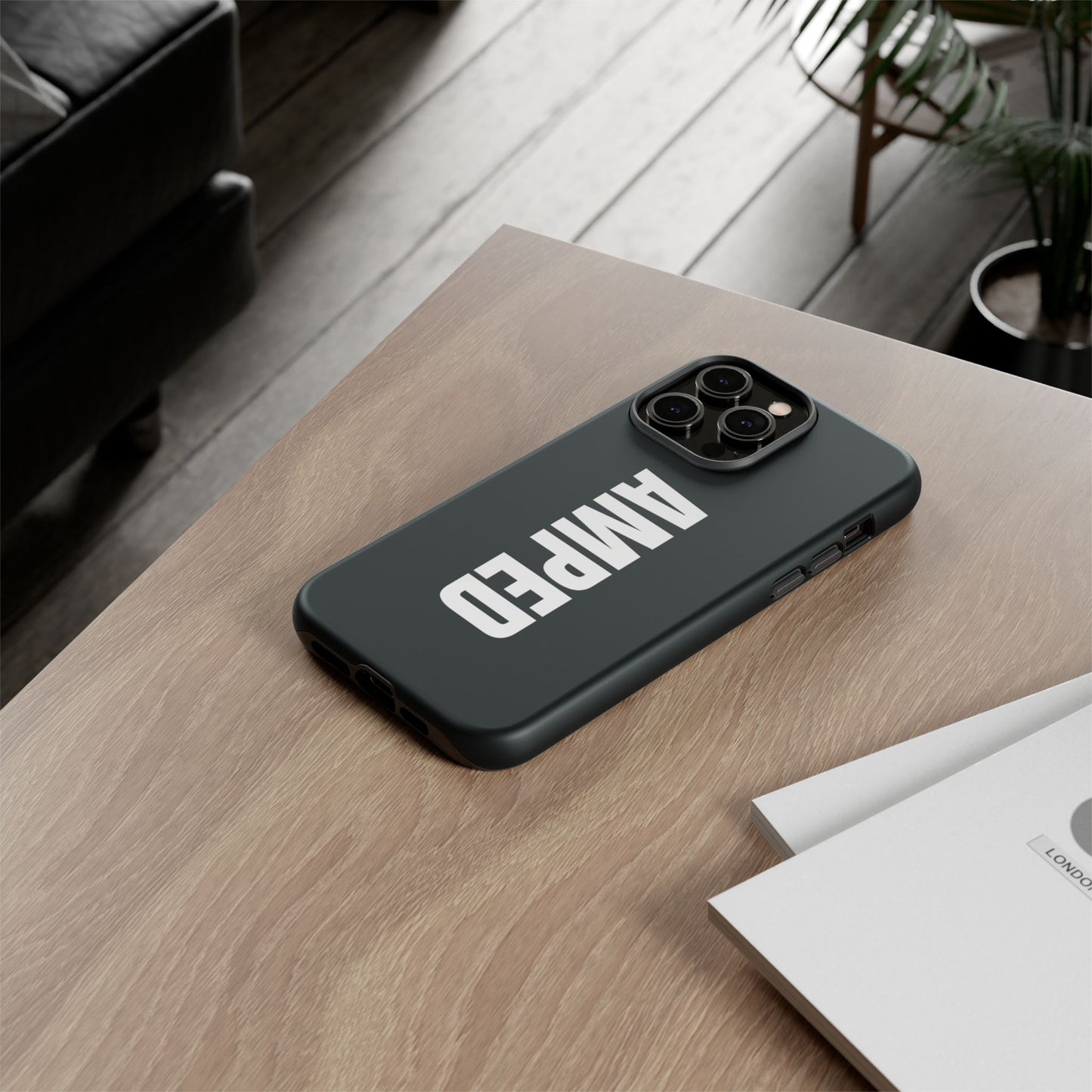 AMPED Logo Phone Case – Black