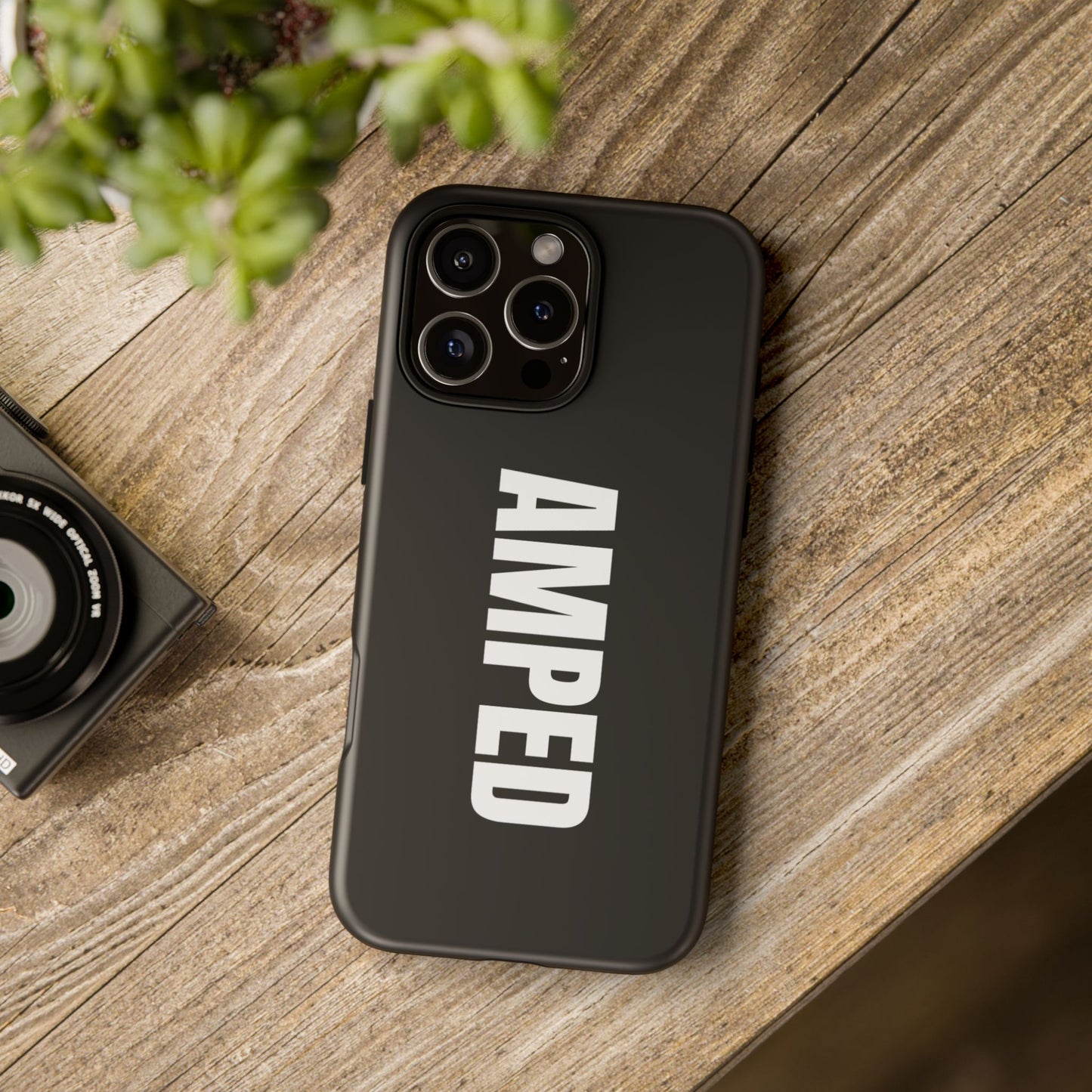 AMPED Logo Phone Case – Black