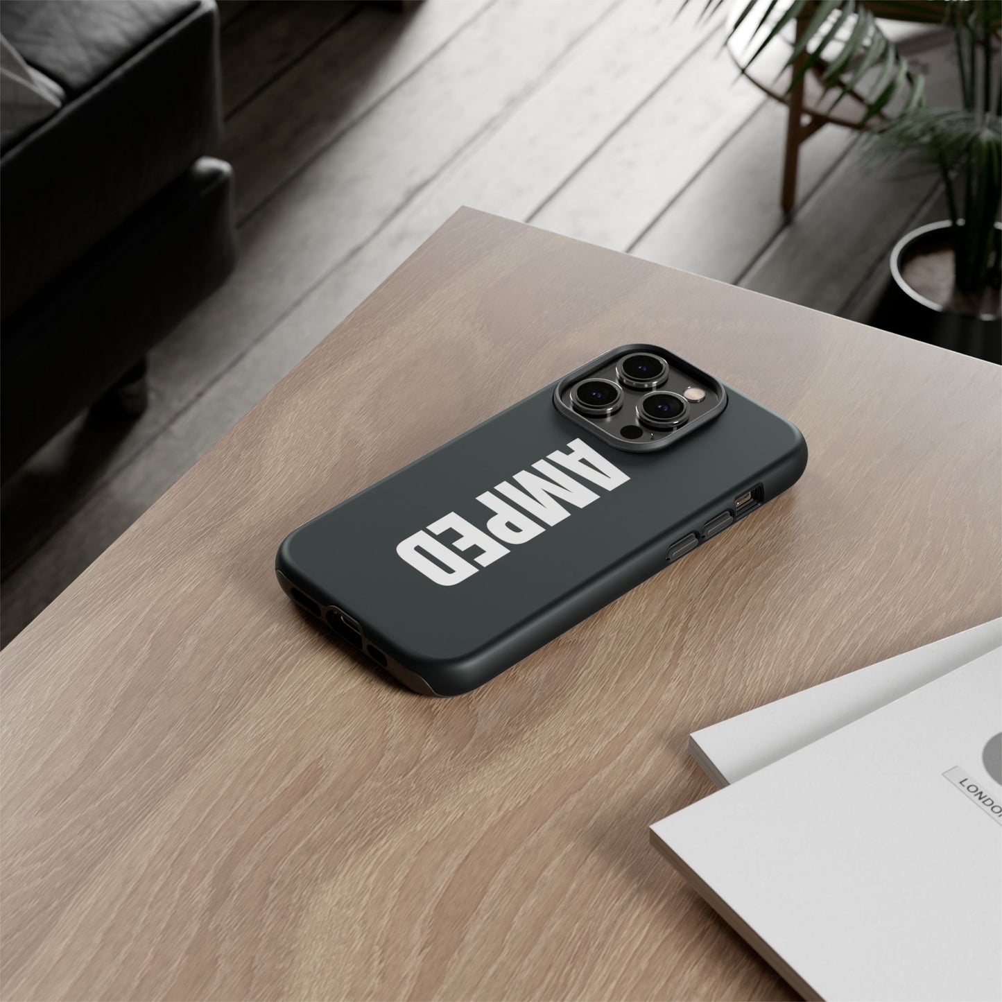 AMPED Logo Phone Case – Black
