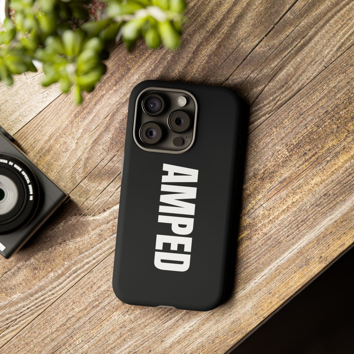 AMPED Logo Phone Case – Black