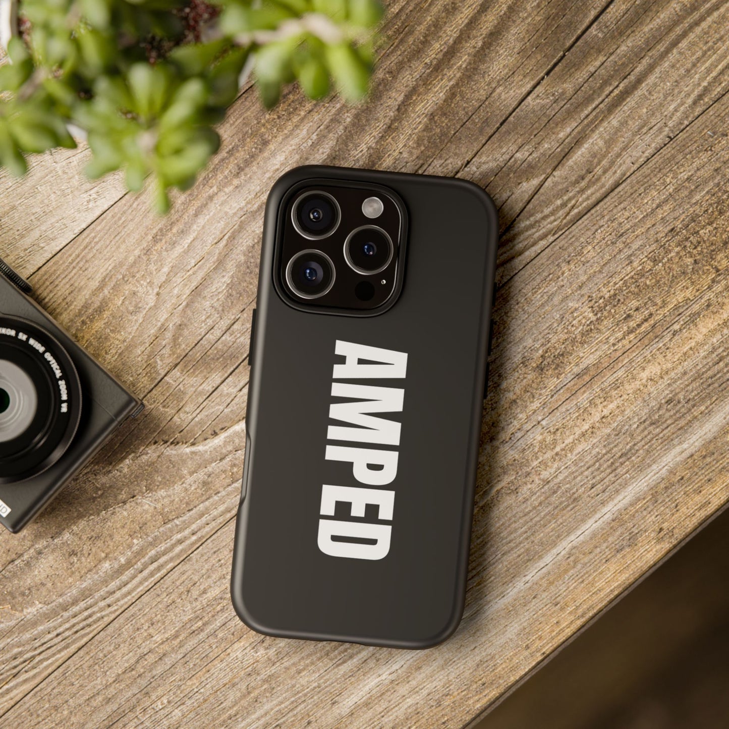 AMPED Logo Phone Case – Black